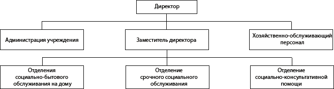 Структура ГБУ «Центр социального обслуживания граждан пожилого возраста и инвалидов Большемурашкинского района»